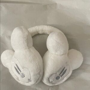 White Plush Mickey Mouse Earmuffs